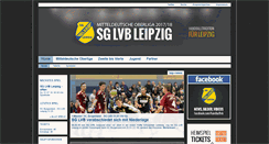 Desktop Screenshot of handball-lvb.de