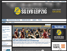 Tablet Screenshot of handball-lvb.de